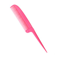 Peigne à queue de rat pliable à dents fines et denses, pointe affûtée, en plastique, outil de coiffage et de démêlage, design portable de poche