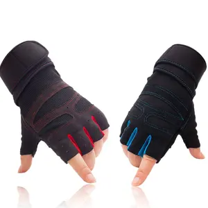 Racing Blue Climbing Gym Finger lose Sport handschuhe für Fahrräder