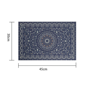 Manteles Individuales Rectangulares Impresos con Aislamiento Térmico y Patrón Tradicional para Uso Doméstico - Product Image 4
