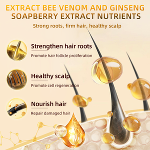 Keleek Black Ginseng Propolis Anti-Dandruff Oil Control <strong>Shampoo</strong> 260ml Deep Clean Scalp Refreshing Removal Relieve Itching - Product Image 4