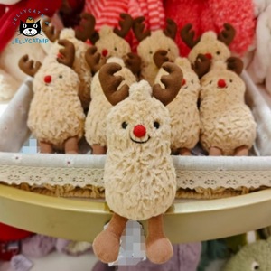 Jellycats JcChristmas Nouveau Jouet en Peluche <span class=keywords><strong>Renne</strong></span> Cacahuète, <span class=keywords><strong>Doudou</strong></span> Adorable, Petit Jouet Cacahuète, Cadeau - Product Image 6