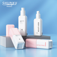 Flacon de packaging cosmétique personnalisé 80 100 120 ml, flacon pulvérisateur en plastique à fine brume, flacon vide de luxe pour crème solaire, cosmétiques, flacon pulvérisateur