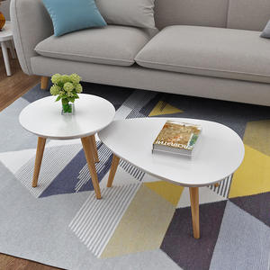 Tabelle petite fantaisie tables d'appoint en bois salon moderne ensembles de meubles de salon de table de salon de table basse - Product Image 4