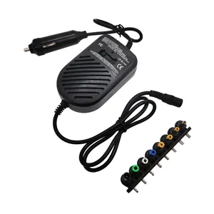 Detachable Plugs car Laptop charger Universal adjustable 15-24v 80w power adapter Adjustable Voltage Adapter