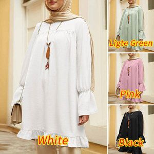 Chemises ethniques pour femmes, manches à revers multicolores, ourlet irrégulier, bon marché, collection - Product Image 6