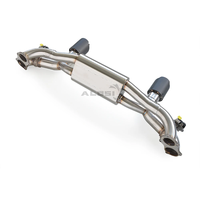 Sistem Knalpot Valvetronic Catback untuk Porsche 718 GT4 Knalpot 4.0L 2019-2024 Performa Tinggi dengan Upgrade Ujung Serat Karbon