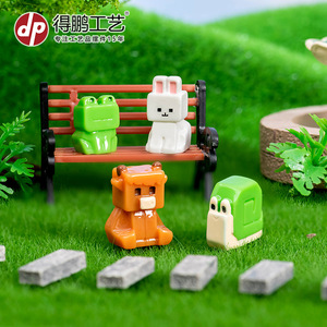 ของตกแต่งรูปสัตว์ขนาดจิ๋ว รูปทรงลูกบาศก์ แพนด้า กระต่าย ช้าง กบ ทำจากเรซิ่น รูปทรงเรขาคณิต ของตกแต่งโต๊ะทำงาน ของตกแต่งห้องนั่งเล่น ของขวัญวันเกิด - Product Image 3