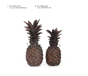Commerci all'ingrosso 3D Ornamenti Resina Decorative Antique Finitura Ananas Oggetto Per Tavolo Decor - Product Image 5
