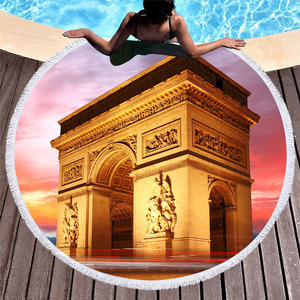 Ronda seco rápido De gran edificio impresa Toalla De playa De <span class=keywords><strong>Arco</strong></span> del <span class=keywords><strong>Triunfo</strong></span> - Product Image 3