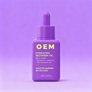 Suero hidratante personalizado OEM, suero facial hidratante con escualano, glicerina, ceramida, hidratante para el cuidado de la piel brillante y húmeda - Product Image 6