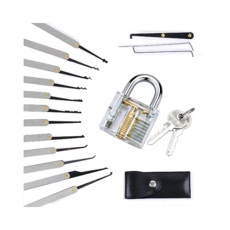 Transparent Practice Lock Picking Tools Lock Pick Set