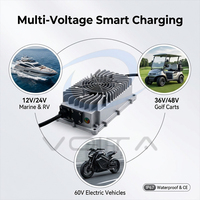 Chargeur de batterie lithium-ion 48V 14S certifié CE FCC, boîtier en alliage d'aluminium, chargeur rapide Li-ion 58,8V 10A