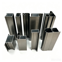Profilés d'extrusion robustes en aluminium pour fenêtres coulissantes multi-voies à double vitrage, étanches et de fabrication industrielle