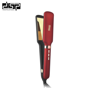 <span class=keywords><strong>Lisseur</strong></span> de <span class=keywords><strong>cheveux</strong></span> en titane DSP - 9 réglages de température, chauffe rapidement en 70 secondes jusqu'à 990 ℉ , 360 °   Cordon et boucle de suspension, bon marché et idéal pour un usage domestique - Product Image 1