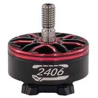 Moteur Brushless 2406 à Aimant Permanent Étanche IP54 pour Drone de Course FPV Télécommandé Longue Portée Vol Violent Plage KV