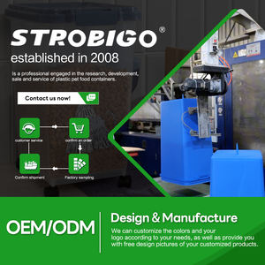 Conteneur <span class=keywords><strong>de</strong></span> stockage d'aliments <span class=keywords><strong>pour</strong></span> animaux <span class=keywords><strong>de</strong></span> compagnie en plastique classique <span class=keywords><strong>de</strong></span> 40 litres, hermétique, avec couvercle et tasse à mesurer - Product Image 2