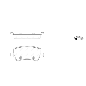 DYNAS PF1150 Set pastiglie freno posteriore per S-MAX per Evoque per XC70II/XC60II - Product Image 1