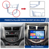 Cadre d'autoradio Android Meihua pour Hyundai Verna Accent Solaris 2010-2016, kits de cadre d'affichage pour modèles Elantra Sonata