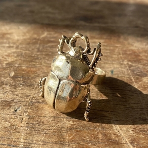 Bague <span class=keywords><strong>vintage</strong></span> en métal Cigale <span class=keywords><strong>Coccinelle</strong></span> pour Femme et Homme, design créatif insecte, bague ouverte, bijoux de mode, <span class=keywords><strong>accessoires</strong></span> de fête - Product Image 3