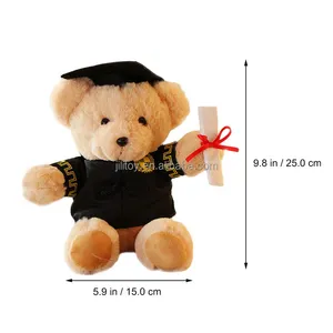 OEM Custom Logo Sublimation Graduation Teddy Bear T-Shirt Plush Toys Stuffed Animal Doll
