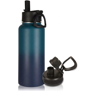 <b>Personalized</b> Wide Mouth Insulated <b>Water</b> <b>Bottle</b> Custom Stainless Steel Double Wall Vacuum Tumblers for Hiking Travel Outdoor - Product Image 1