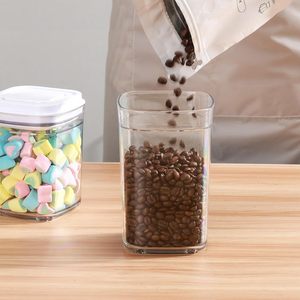 Transparent Vacuum Food <b>Container</b> Kitchen <b>Storage</b> Canister Airtight Food Jar - Product Image 2