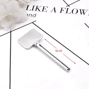 Luxury Metal Rolling Key Stainless Steel Facial Cream Hair Toothpaste Dispenser Plastic Cosmetic Tube Toothpaste Squeezer