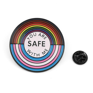 Vendita calda sei sicuro con Me graffette spille spille smaltate spilla arcobaleno spilla smaltata morbida - Product Image 2