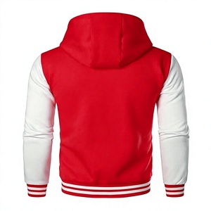 Chaqueta Deportiva Casual Unisex con Capucha, Cuello Alto, Diseño Estampado, Secado Rápido, Transpirable, Resistente al Viento, Poliéster/Algodón - Product Image 2