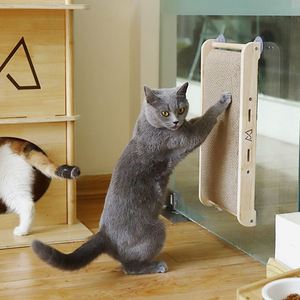 Entrega Rápida, Rascador para Gatos de Nuevo Diseño 2025, Rascador de Cartón para Gatos con Ventosa para Adherir a la Pared y al Vidrio, Juguetes - Product Image 2