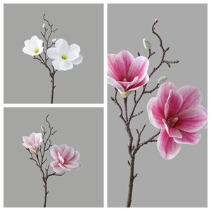 Flor Artificial de Magnolia Fría, de PVC y Goma Suave, Realista, para Decoración de Bodas, Estilo INS, Venta Transfronteriza - Product Image 3