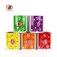 Film en rouleau personnalisé de qualité alimentaire, souple et brillant, pour emballage de sucettes torsadées, emballage comestible pour bonbons Sour Patch Kids, pour snacks et biscuits sucrés