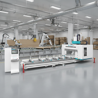 Machine CNC à 5 axes pour le travail du bois JUNRAN JR-5012-ATC8, robuste, commande OSAI/LNC, haute précision, automatique, prix compétitif
