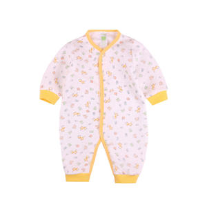 Automne nouveau-né bébé barboteuse couches ramper combinaison avec Air coton rembourrage une pièce impression tenue pour la saison d'hiver ODM approvisionnement - Product Image 6