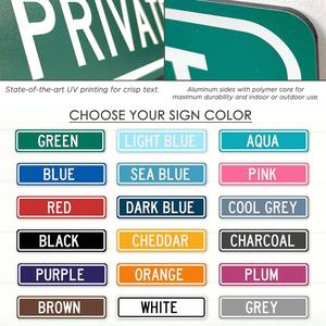 لافتات أسماء الشوارع متعددة اللغات مخصصة - لوحات أسماء الطرق من الألومنيوم المطبوع بالأشعة فوق البنفسجية مع طبقة عاكسة للطرق الحضرية - Product Image 2