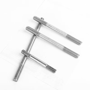 304 thép không gỉ <span class=keywords><strong>Stud</strong></span> bu lông Hai đầu kết nối răng mở rộng vít <span class=keywords><strong>Stud</strong></span> thanh ren M3 M4 M5 M6 M8 M10 trơn 50mm 100mm - Product Image 3