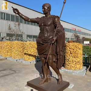 Estatua de metal de tamaño real para decoración artística, escultura personalizada de gran tamaño, antigua, al aire libre, bronce, <span class=keywords><strong>Caesar</strong></span>, jardín - Product Image 4