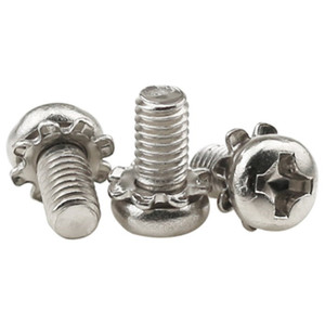 # 6-32 # 4-40 # 8-32 # Vis à tête cylindrique SEMS en acier inoxydable 10-24 1/4-20 avec verrouillage à dents externes - Product Image 4