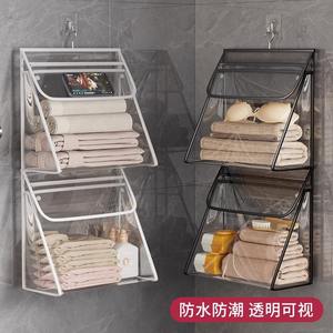 ถุงเก็บของในห้องน้ำแบบแขวนใส ทรงสี่เหลี่ยมผืนผ้า ทำจากผ้าไม่ทอ ติดผนังอเนกประสงค์ สำหรับจัดเก็บเสื้อผ้าในห้องอาบน้ำ - Product Image 2