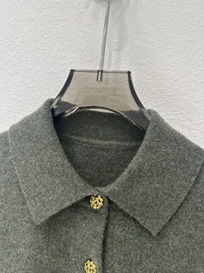 Maglione Pullover <span class=keywords><strong>in</strong></span> Lana e <span class=keywords><strong>Cashmere</strong></span> di Alta Qualità per <span class=keywords><strong>Donna</strong></span>, Caldo e Morbido con Collo a Risvolto e Bottoni per Autunno e Inverno - Product Image 5