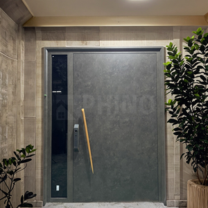 Luxe Amerikaanse design huisdeuren, draaideuren, op maat gemaakte massief houten buitendeuren, dubbele villa voordeur, dubbele hoofdingang - Product Image 3