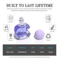 Haut de gamme personnalisé boîte sac luxe air 30ml 50ml hommes femmes bouteille de parfum en verre transparent