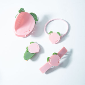 กิ๊บติดผมพีช มินิกริปเปอร์ อะซิเตทบอร์ด สำหรับผู้หญิง แฟชั่นประจำวัน เครื่องประดับผม - Product Image 1