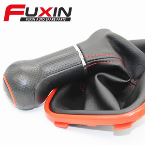 Pomo de palanca de cambios de cuero Fuxin de 5 y 6 velocidades para Volkswagen Golf 4, diseño ergonómico - Product Image 5