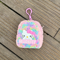 Série porte-clés pendentif petit livre rouge avec porte-monnaie dessin animé coloré sac à paillettes en gros