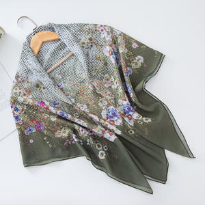 Bufanda cuadrada grande con estampado de gasa de gran oferta para Hijab clásico encaje malayo moda Indonesia cuadrado Hijab grande - Product Image 6