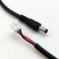 Özel Endüstriyel Güç Kablosu 075 05 03 mm² DC5525 Erkek Konnektör 5521 VH3.96 2P Terminal Kablosu Saf Bakır İletken PVC