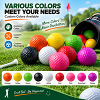 Balle anti-stress de golf en PU en gros, 4 cm, haute élasticité, jouet de relaxation, forme de balle de golf, balle d'exercice pour la préhension manuelle, couleur et logo personnalisables