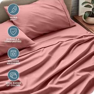 Ensemble de literie antibactérien confortable Rose Rouge 4 pièces, doux et respirant, fabrication sur mesure, vente en gros à bas prix - Product Image 4
