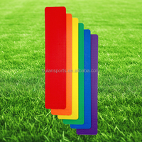 Marqueurs de terrain professionnels rectangulaires plats pour l'agilité, marquage de terrain pour les sports de plein air, entraînement